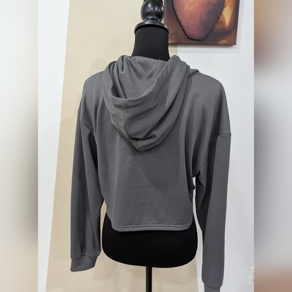 Cider 2 Piece Gray Hooded Sweatshirt Over Tanktop Dress - Picture 9 of 10